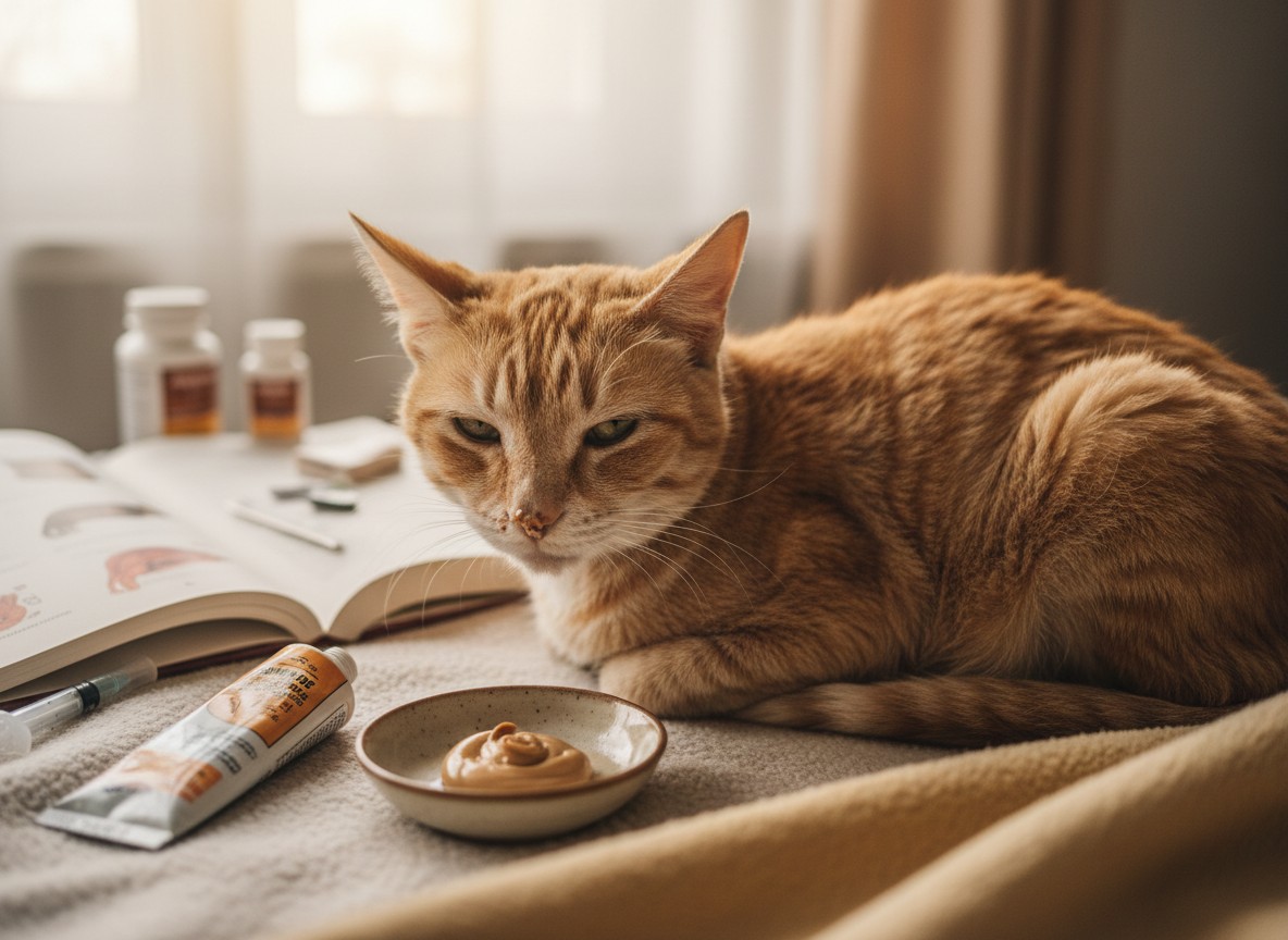 老猫の体重減少が示す病気と高カロリーペーストの活用法