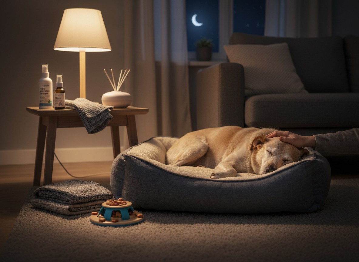 老犬の夜鳴き対策：原因別におすすめの安眠グッズと専門的な対応法